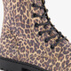 Meisjes veterboots met panterprint bruin
