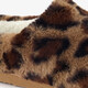 Dames pantoffels met panterprint bruin beige