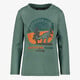 Jongens shirt met lange mouwen en T-rex groen