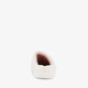 Dames teddy pantoffels met smileys beige