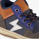 Hoge jongens sneakers blauw oranje