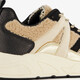 Dames dad sneakers met teddy detail