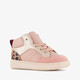 Hoge meisjes sneakers met luipaardprint roze