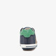 Leren babyschoenen met strepen donkerblauw