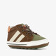 Leren babyschoenen groen bruin