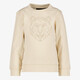 Unsigned jongens sweater met berenkop beige