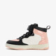 Hoge meisjes sneakers met lak zwart roze