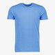 Unsigned heren T-shirt katoen ronde hals azuurblauw