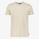 Heren T-shirt met borstzakje beige