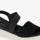 ECCO Yuma leren dames sandalen zwart