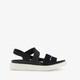 ECCO Yuma leren dames sandalen zwart