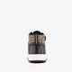 Hoge meisjes sneakers met panterprint details zwart