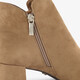 Dames enkellaarsjes beige