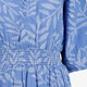 Dames jurk met print blauw