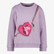 Meisjes sweater met ritsvakje lila