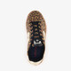 Meisjes sneakers met panterprint bruin