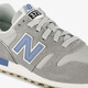 373 suede dames sneakers grijs blauw