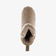 Gevoerde dames teddy pantoffels beige