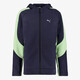 Evostripe Fullzip kinder sweatvest zwart groen