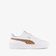 Carina 3.0 meisjes sneakers met panterprint details wit