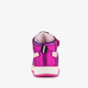Hoge meisjes sneakers metallic fuchsia roze