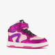 Hoge meisjes sneakers metallic fuchsia roze