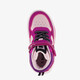 Hoge meisjes sneakers metallic fuchsia roze