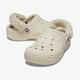 Baya Lined Fuzz Strap dames klompen wit