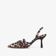 Dames pumps met panterprint en stilettohakken zwart bruin
