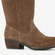 Suède dames cowboylaarzen bruin