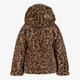 Meisjes jas van imitatiebont met panterprint