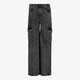 Wide leg meisjes cargo jeans donkergrijs