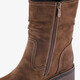Dames boots met hak bruin