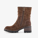 Dames boots met hak bruin