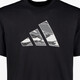 Camo Logo Grapphic heren sport T-shirt zwart