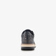 Leren dames sneakers zwart