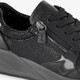 Leren dames sneakers zwart