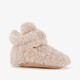Baby teddy pantoffels beige
