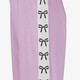 Meisjes wide leg broek lila en zwarte strikjes