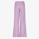 Meisjes wide leg broek lila en zwarte strikjes