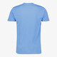 Heren T-shirt katoen met V-hals blauw