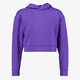 Meisjes hoodie cropped paars