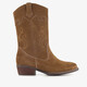 Suède meisjes cowboylaarsjes bruin