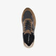Leren dames sneakers zwart bruin