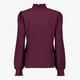 Dames top met col donkerpaars