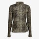 Dames coltrui met panterprint bruin beige