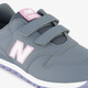 Meisjes sneakers grijs roze
