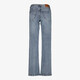 Dames wide leg jeans met studs mediumblauw lengte 31