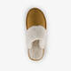 Dames pantoffels met imitatiebont bruin
