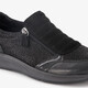 Leren dames sneakers zwart